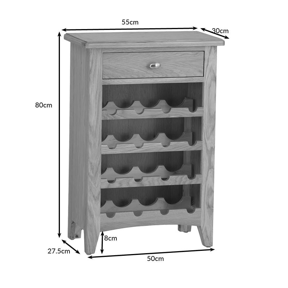 Gloucester Oak Wine Cabinet