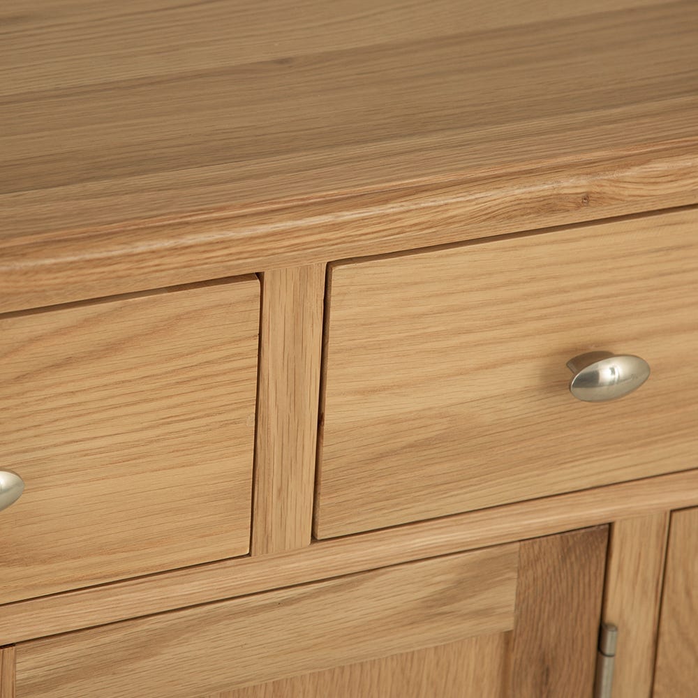 Gloucester Oak 3 Door 2 Drawer Large Sideboard