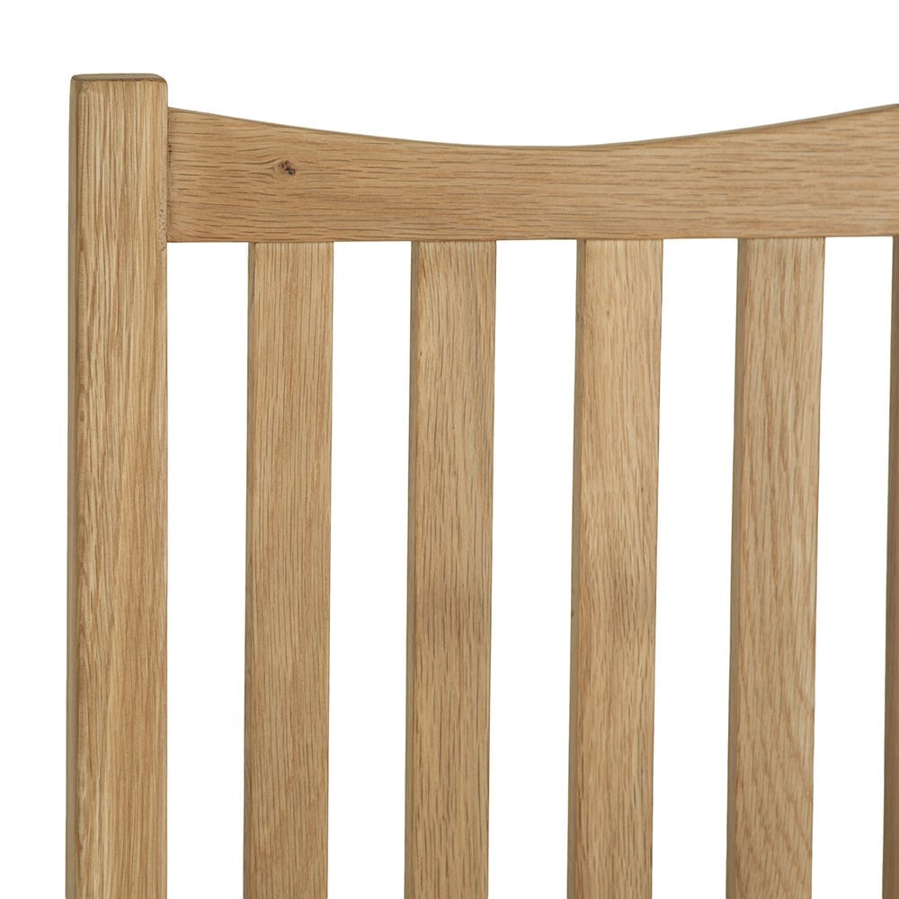 Gloucester Oak Dining Chair Fabric Seat