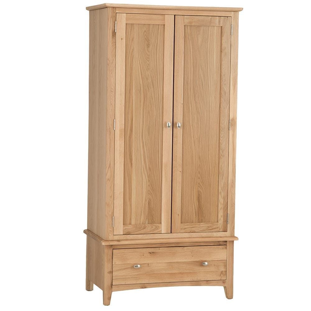 Gloucester Oak 2 Door Wardrobe with Drawer