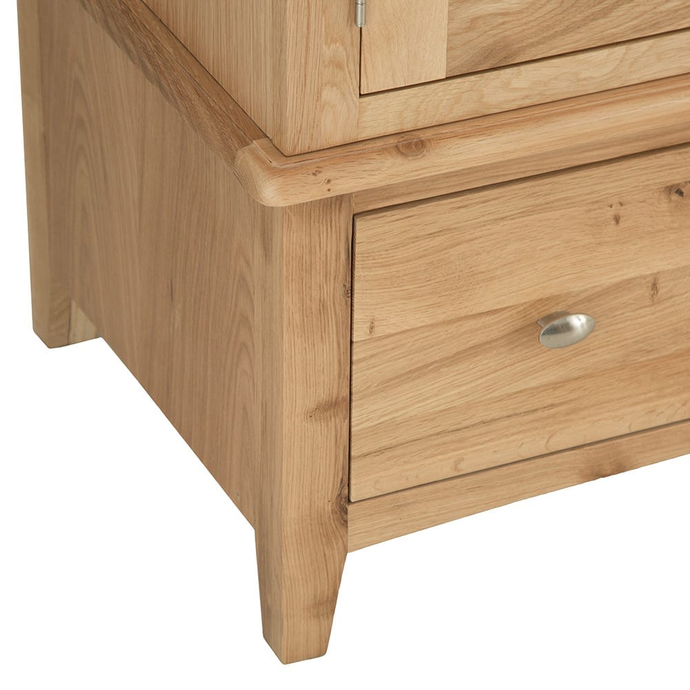 Gloucester Oak 2 Door Wardrobe with Drawer