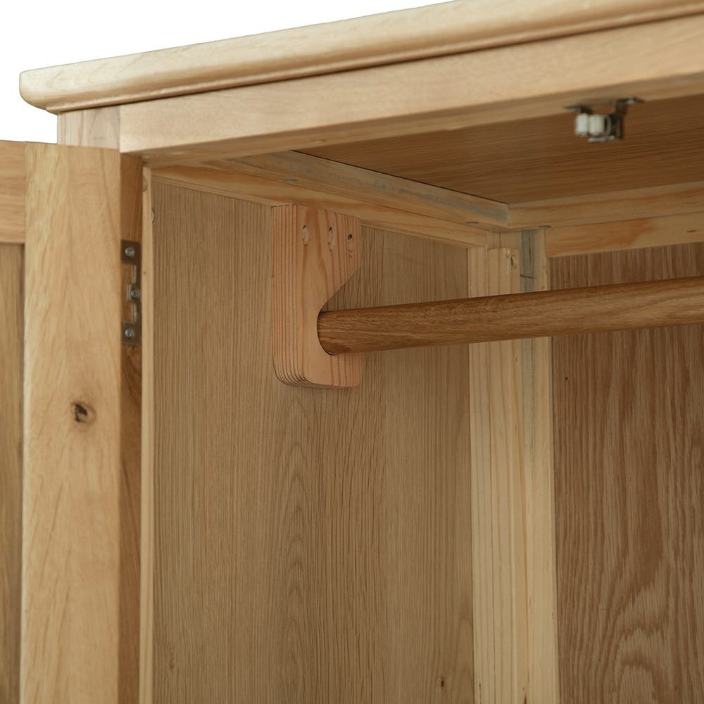 Gloucester Oak 2 Door Wardrobe with Drawer