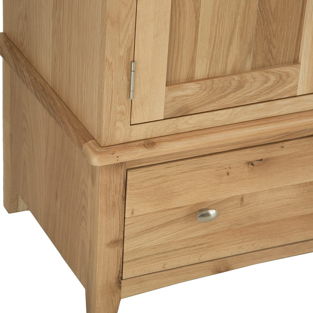 Gloucester Oak 2 Door Wardrobe with Drawer