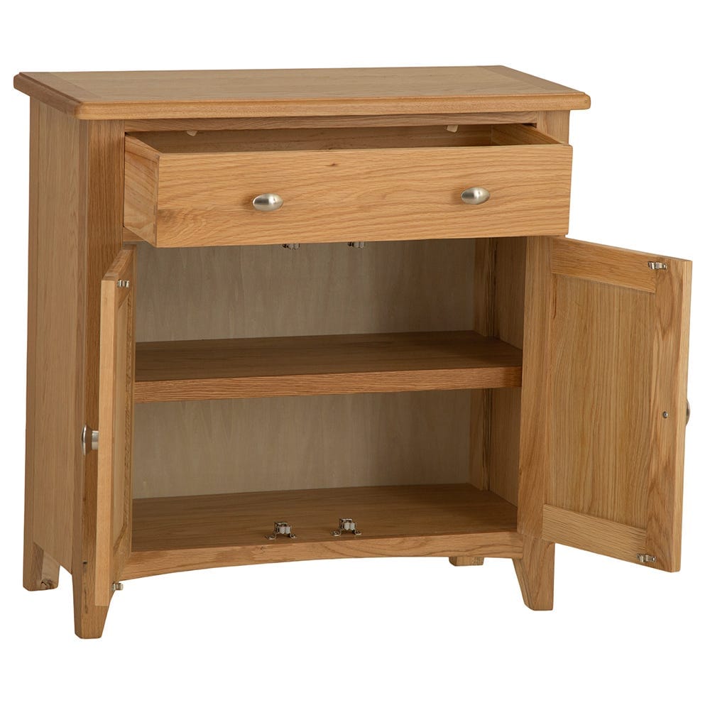 Gloucester Oak Mini 2 Door 1 Drawer Sideboard