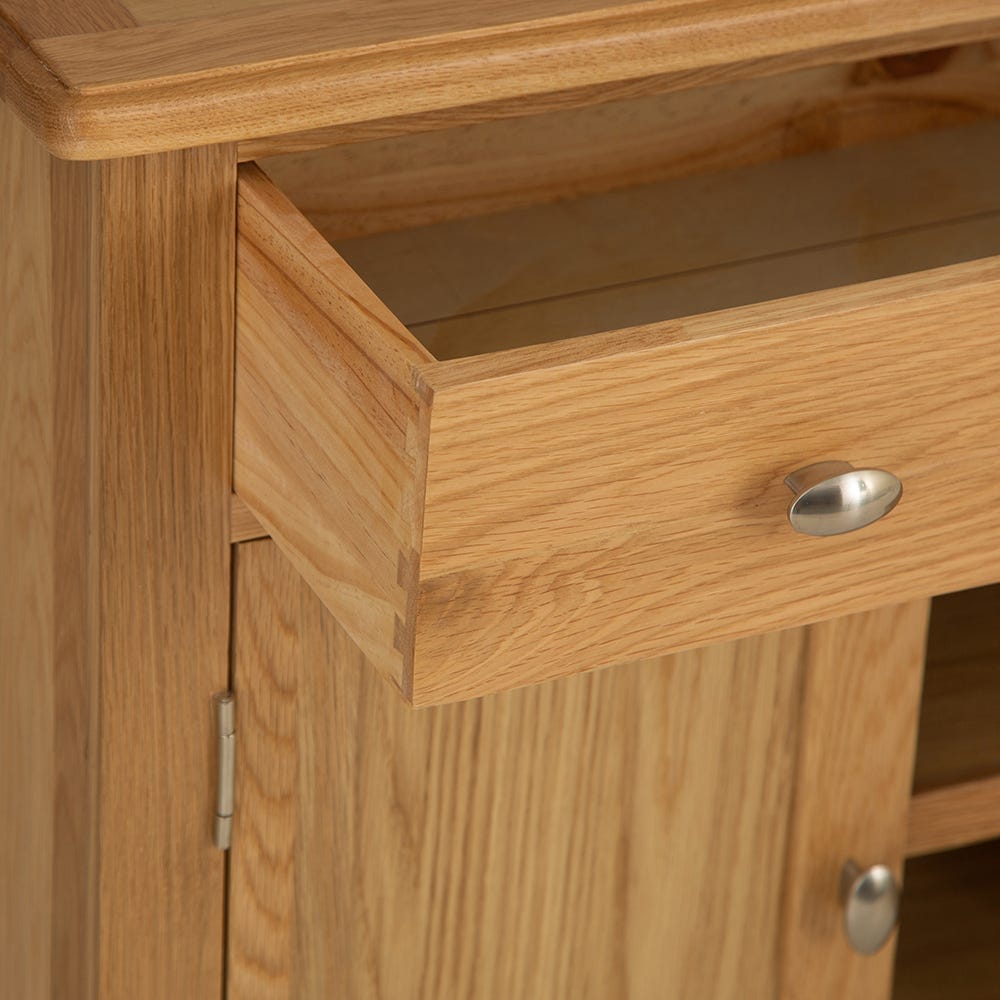 Gloucester Oak Mini 2 Door 1 Drawer Sideboard