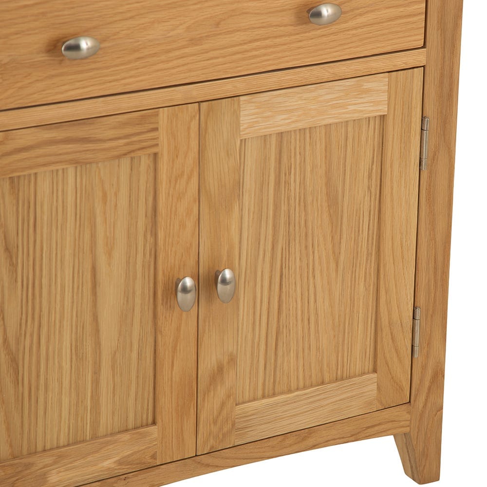Gloucester Oak Mini 2 Door 1 Drawer Sideboard