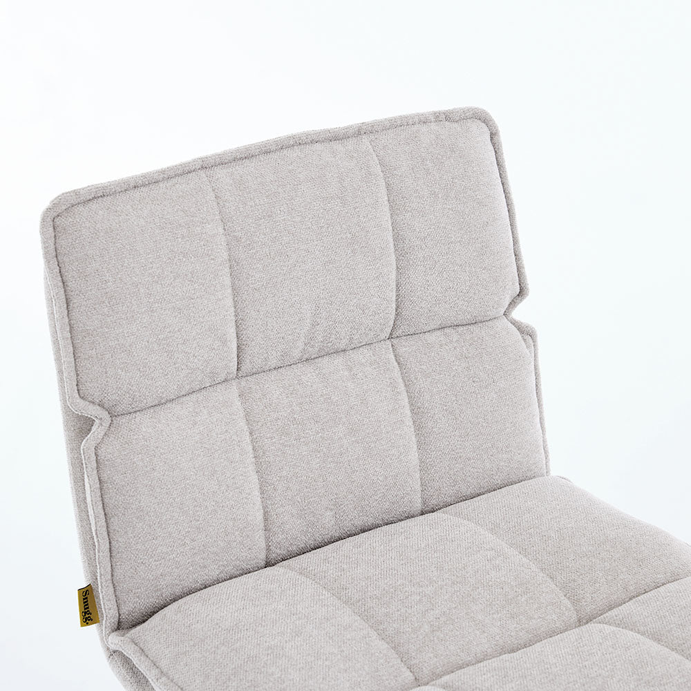 Grey Luxe Panel Stitch Bar Stool - The Furniture Warehouse