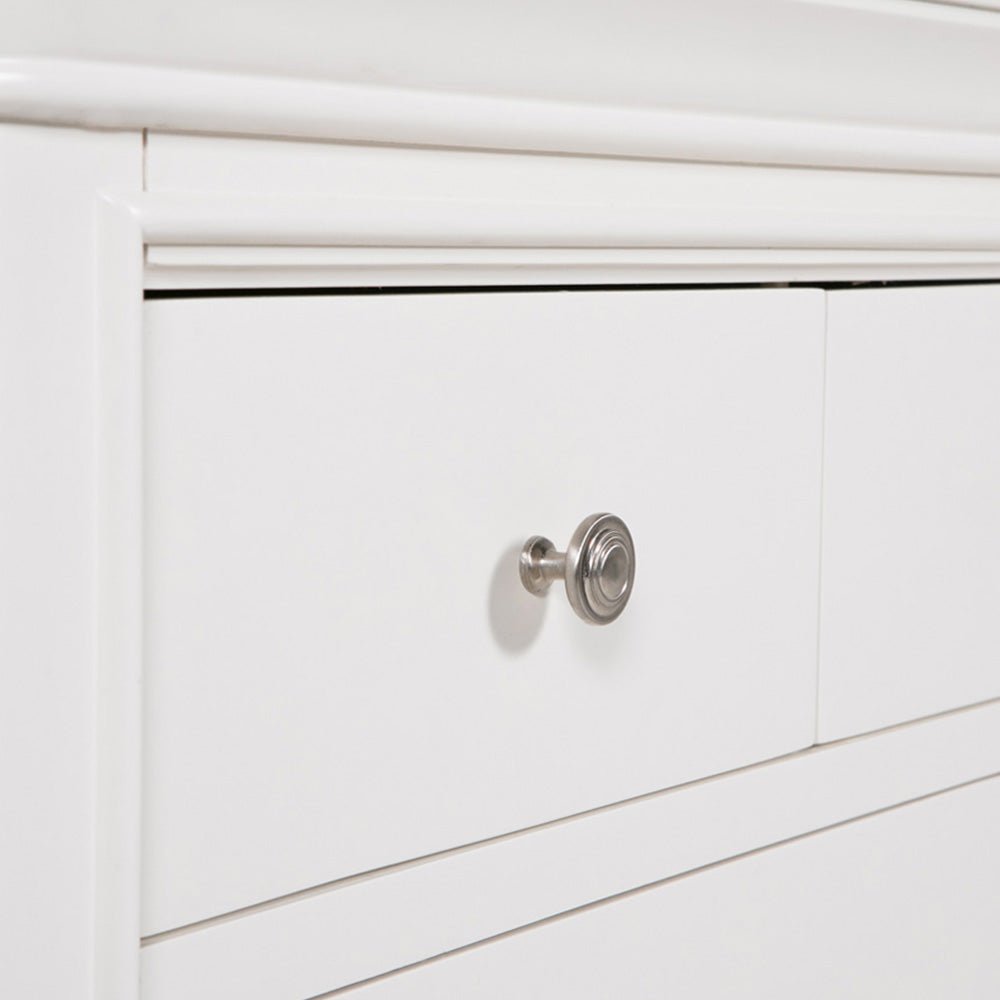 Harrington Bone Painted 8 Drawer Chest - The Furniture Warehouse
