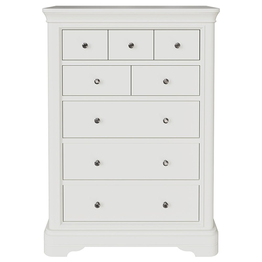 Harrington Bone Painted 8 Drawer Chest - The Furniture Warehouse