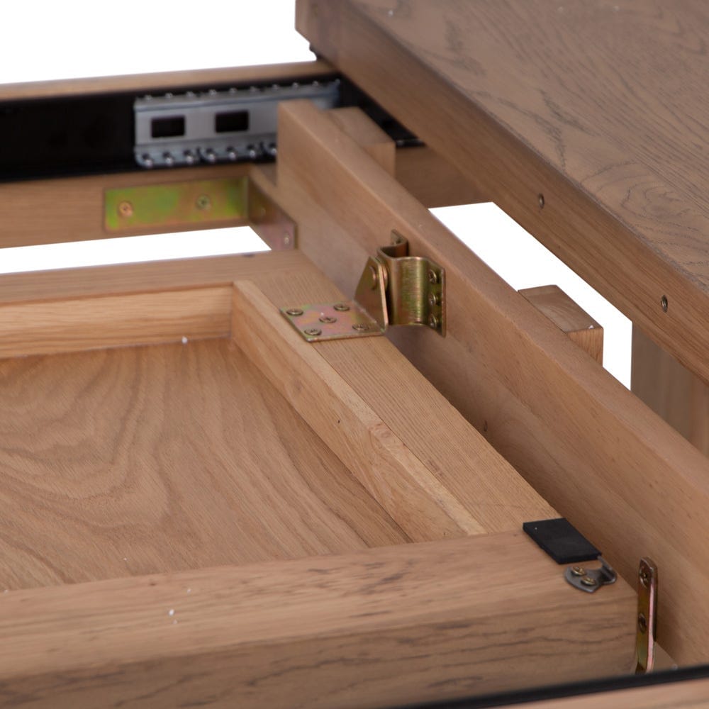 Wessex Smoked Oak 1.3m Extending Dining Table