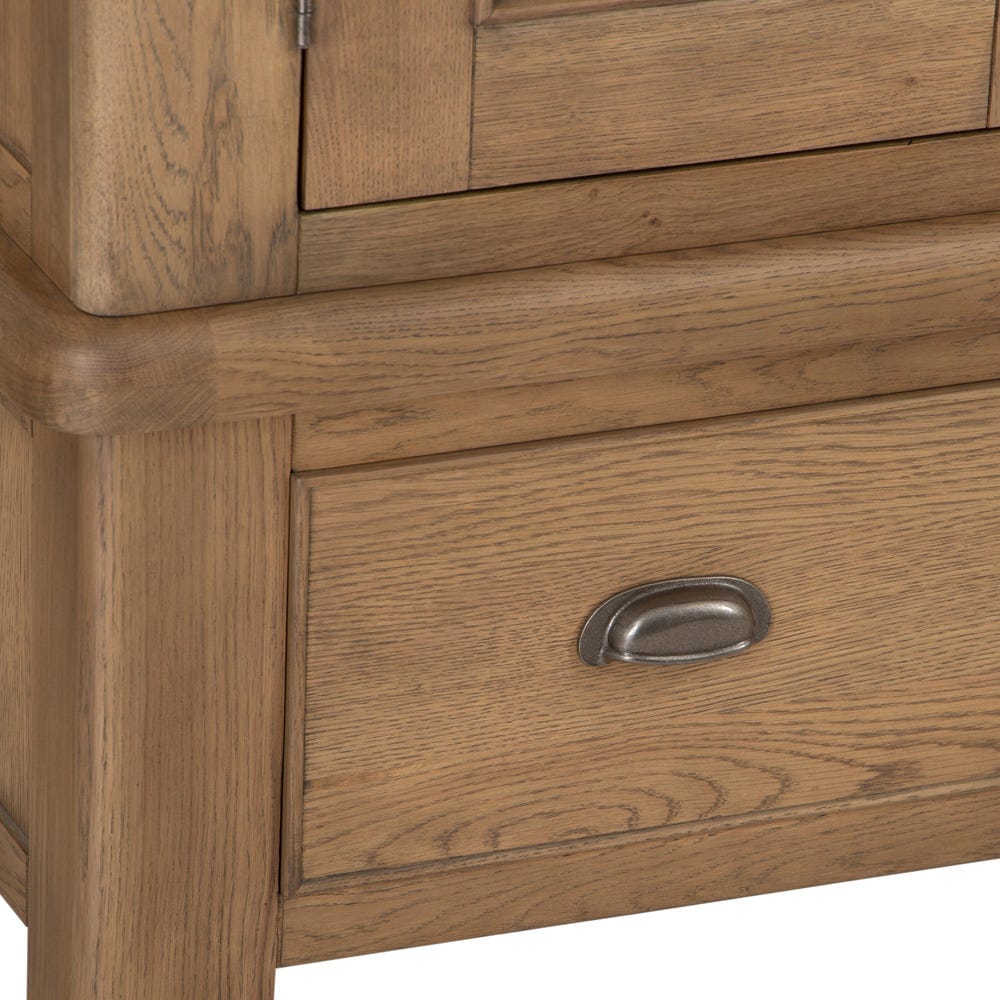 Wessex Smoked Oak 2 Door Wardrobe with Drawer
