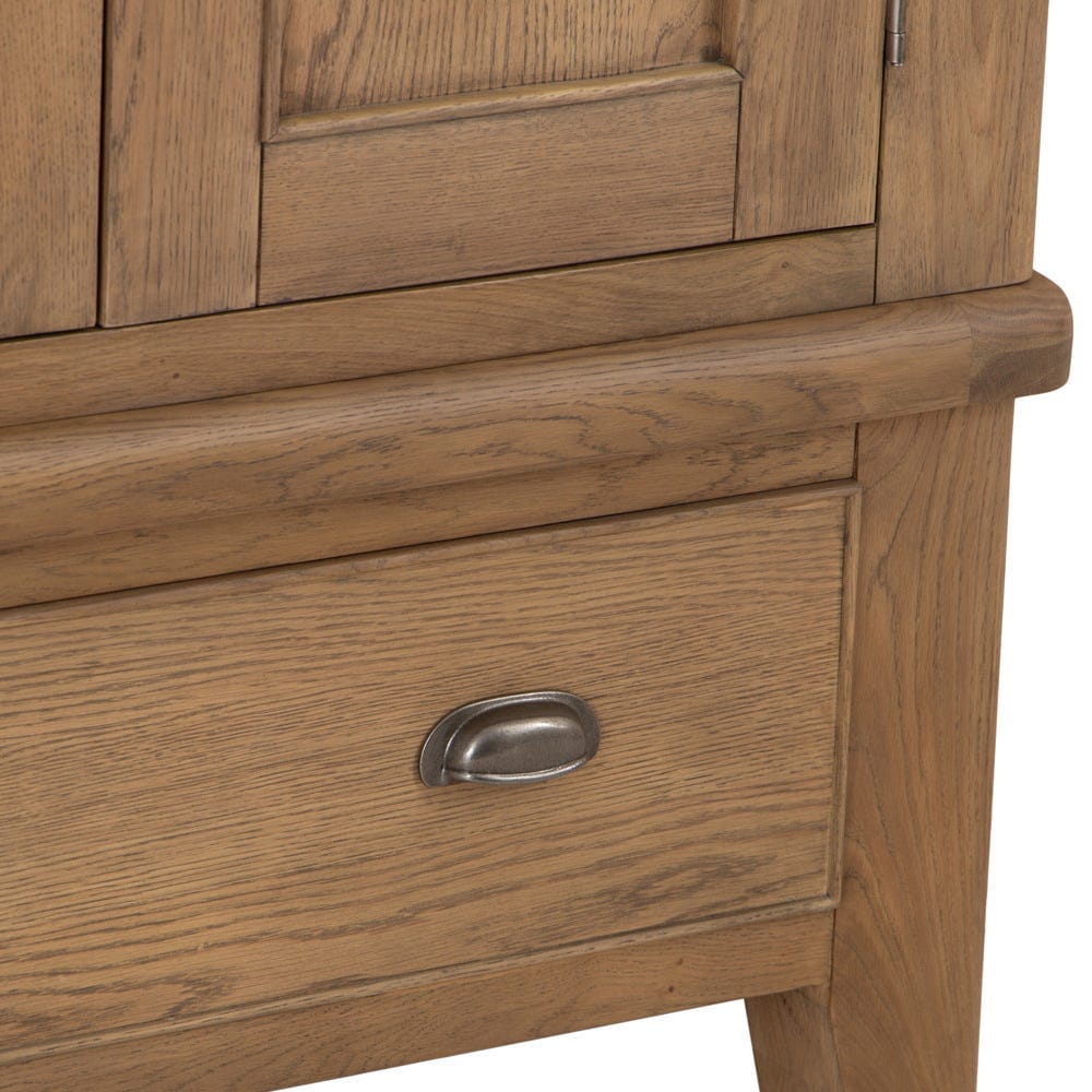 Wessex Smoked Oak 2 Door Wardrobe with Drawer