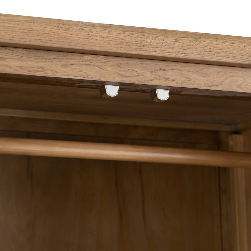 Wessex Smoked Oak 2 Door Wardrobe with Drawer