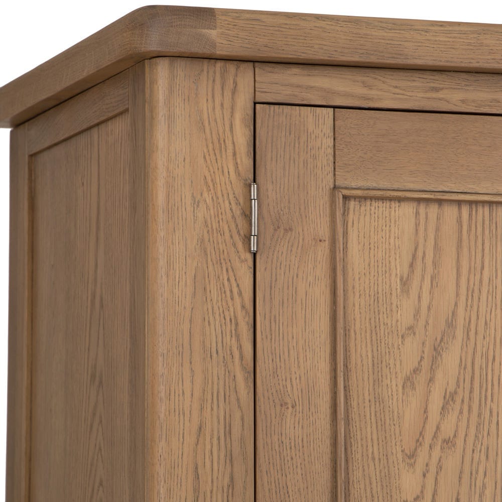Wessex Smoked Oak 2 Door Wardrobe with Drawer