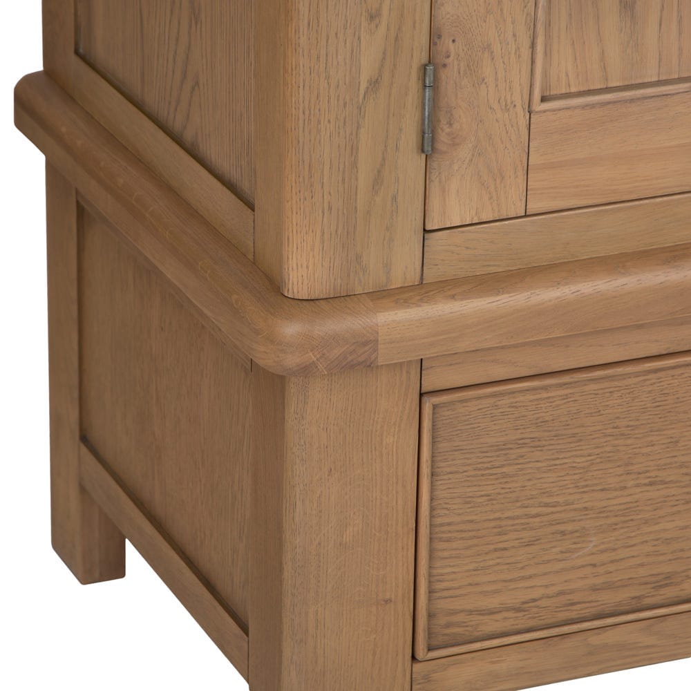 Wessex Smoked Oak 3 Door Wardrobe
