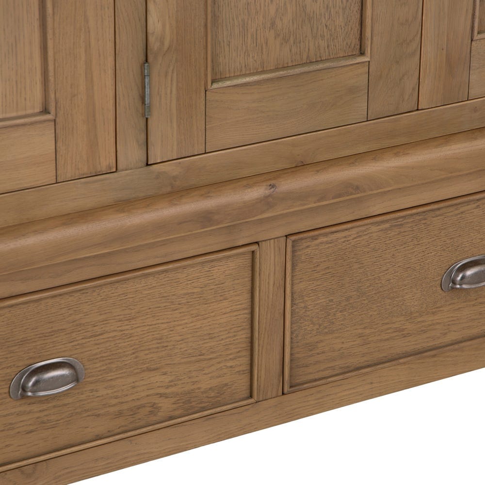 Wessex Smoked Oak 3 Door Wardrobe