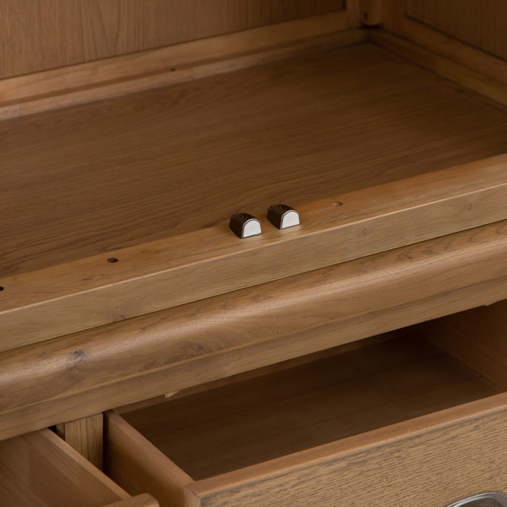 Wessex Smoked Oak 3 Door Wardrobe