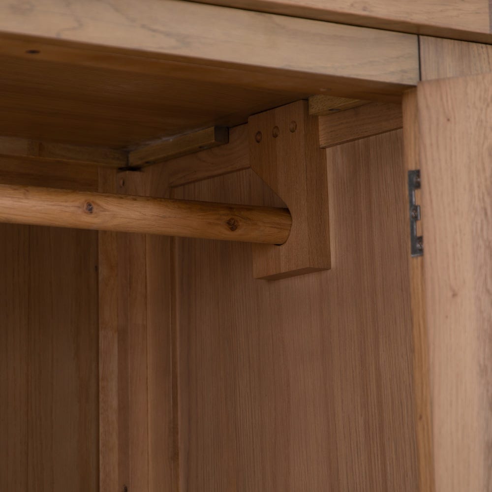 Wessex Smoked Oak 3 Door Wardrobe