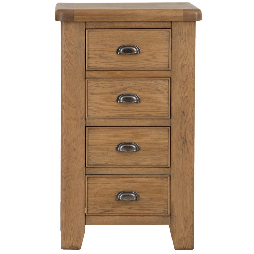 Wessex Smoked Oak 4 Drawer Tallboy