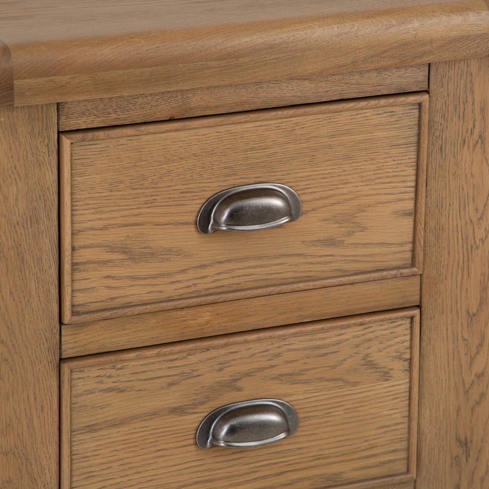 Wessex Smoked Oak 4 Drawer Tallboy