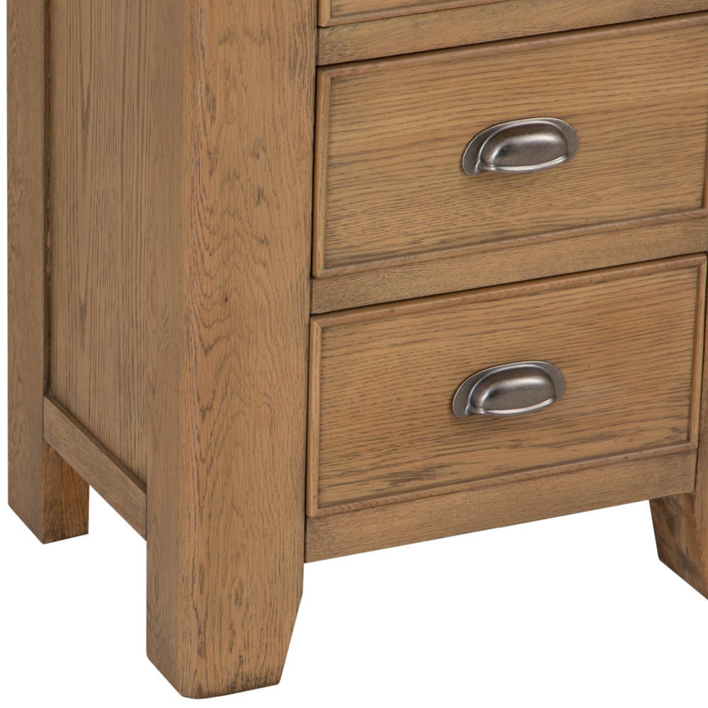 Wessex Smoked Oak 4 Drawer Tallboy