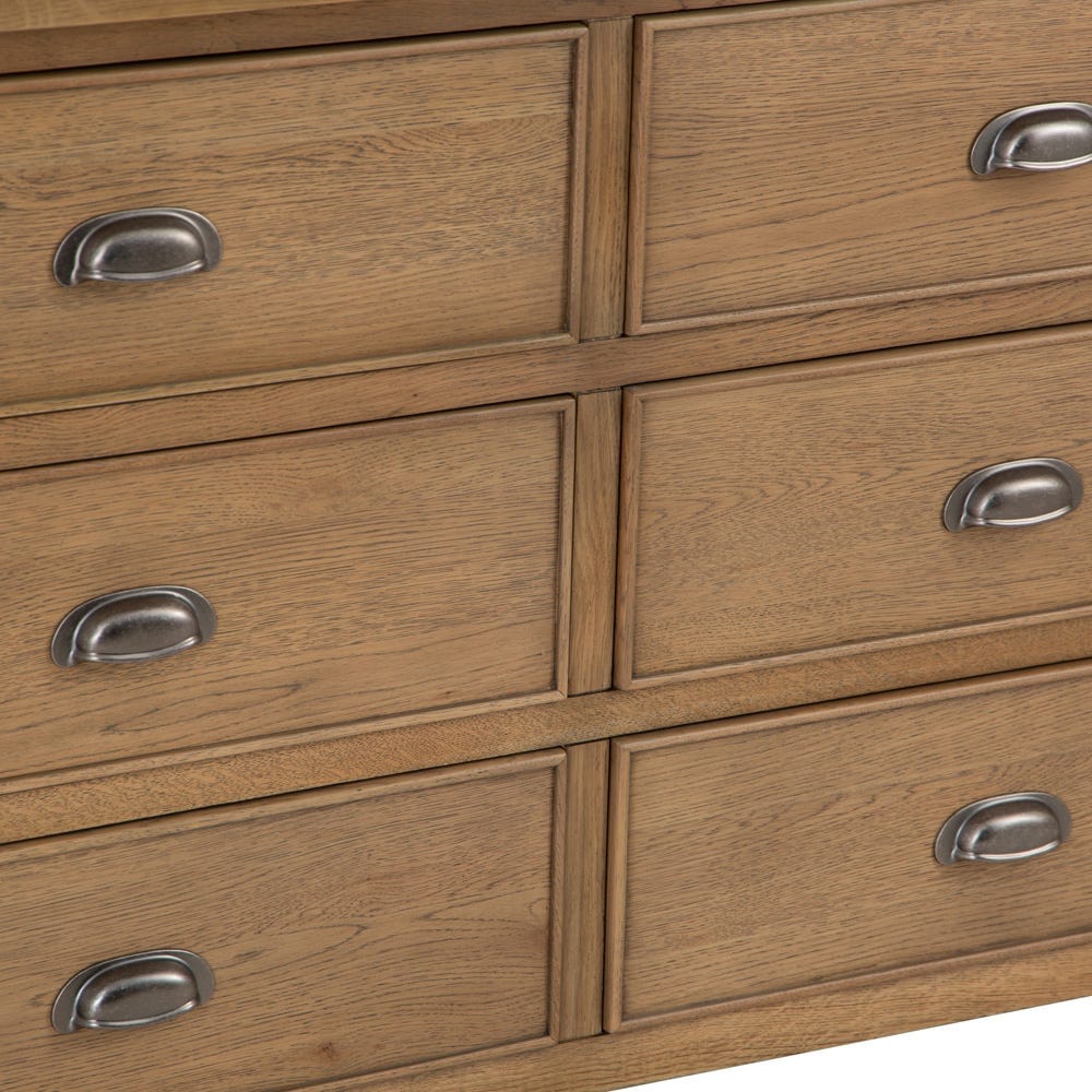 Wessex Smoked Oak Chest of 6 Drawers