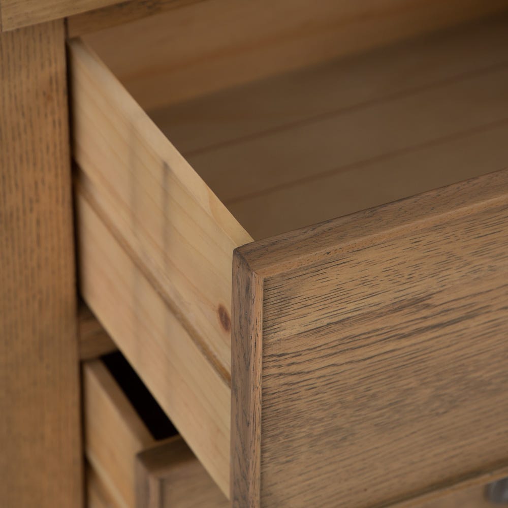 Wessex Smoked Oak Chest of 6 Drawers