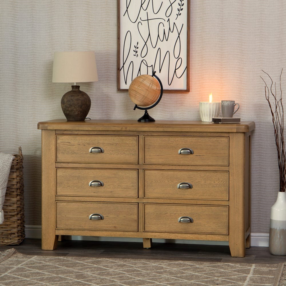 Wessex Smoked Oak Chest of 6 Drawers
