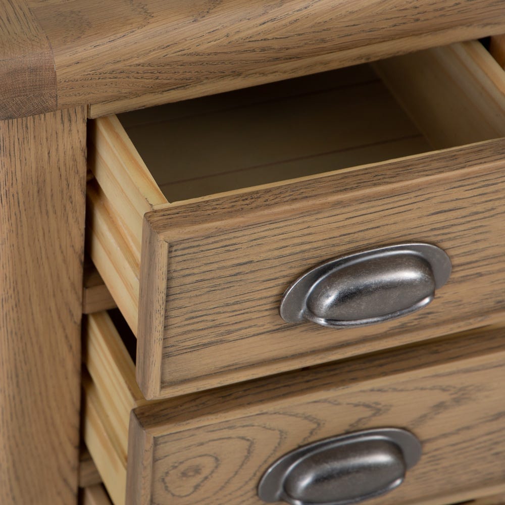 Wessex Smoked Oak Small Bedside Table