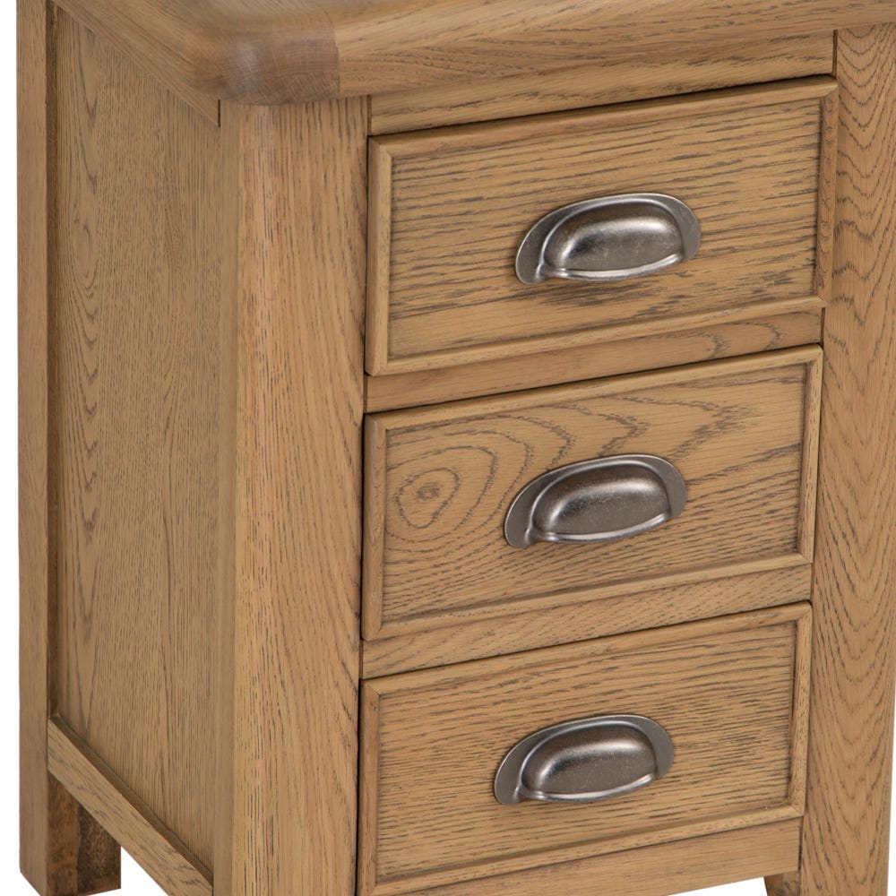 Wessex Smoked Oak Small Bedside Table