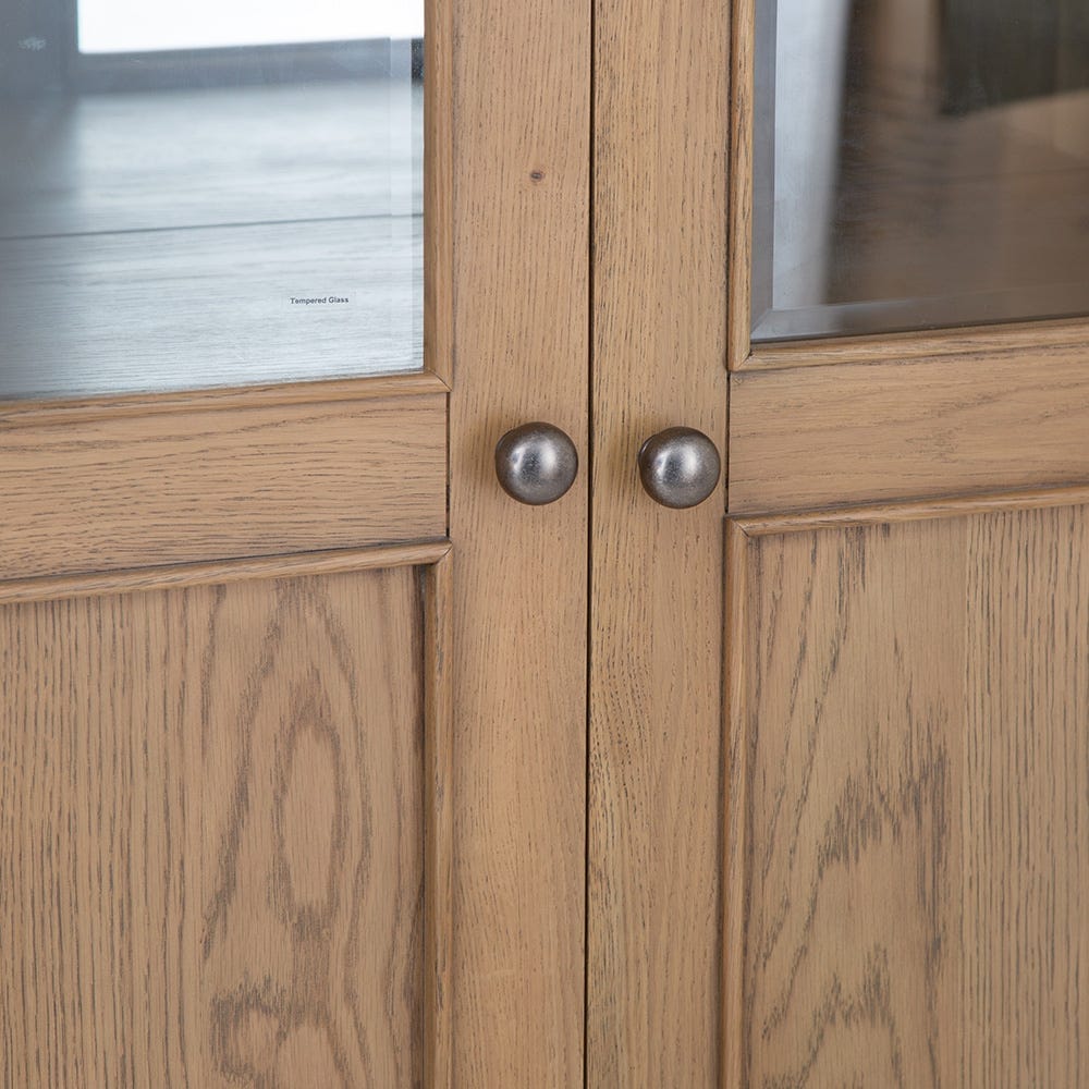 Wessex Smoked Oak Extra Large Tall Drinks Cabinet