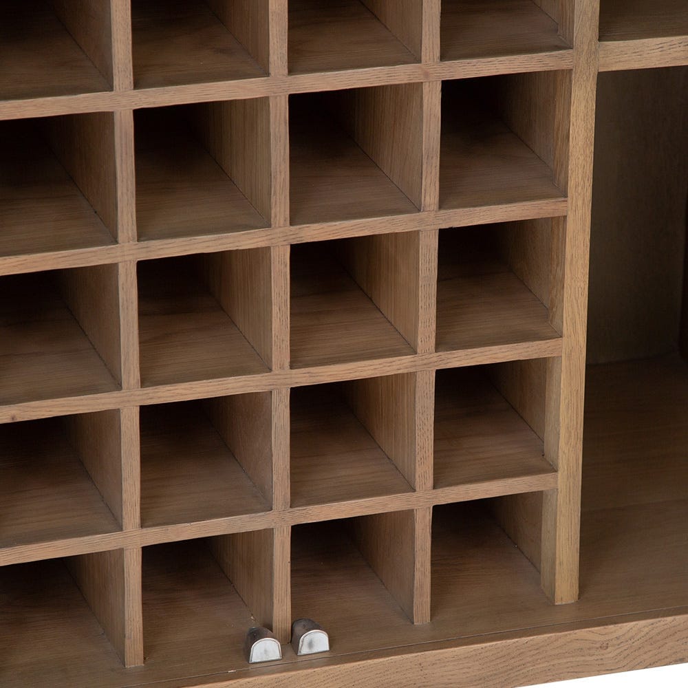 Wessex Smoked Oak Extra Large Tall Drinks Cabinet