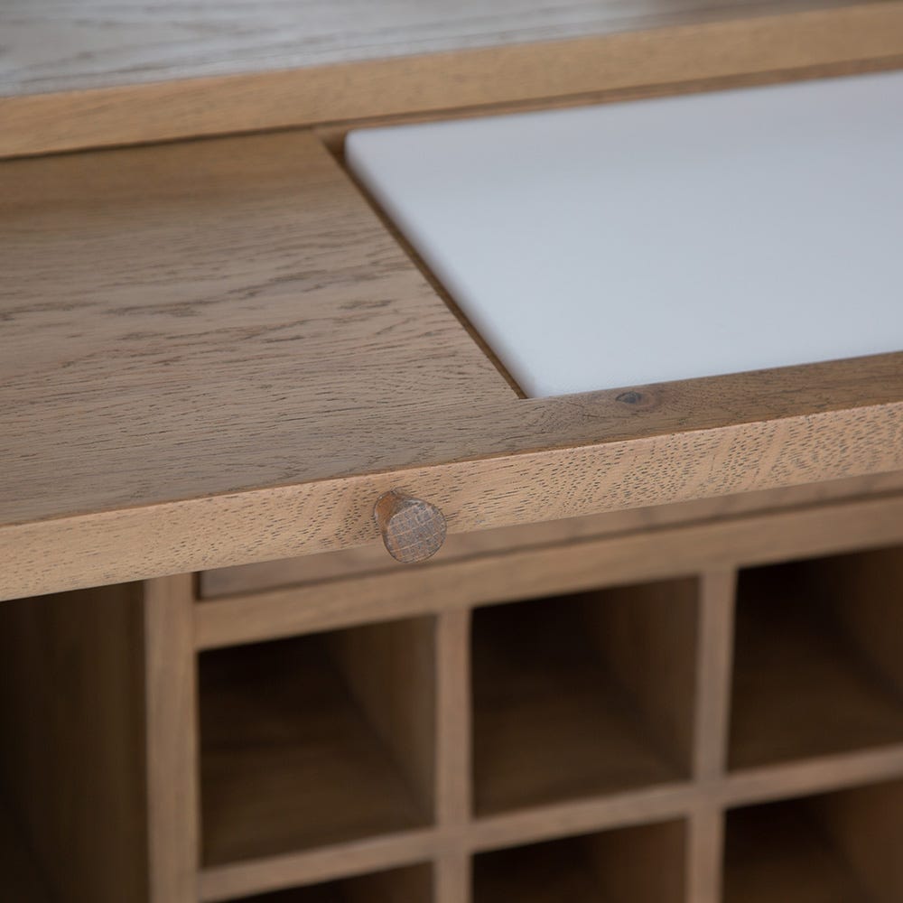 Wessex Smoked Oak Extra Large Tall Drinks Cabinet