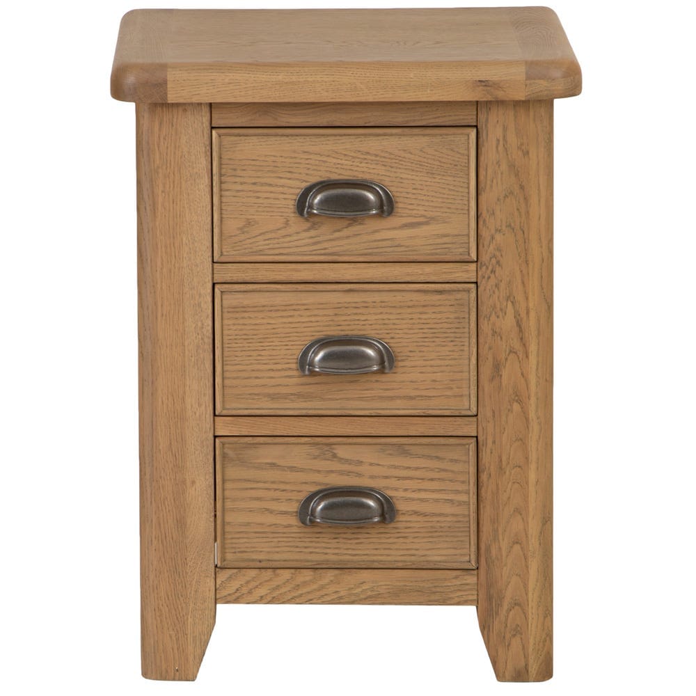 Wessex Smoked Oak Large Bedside Table