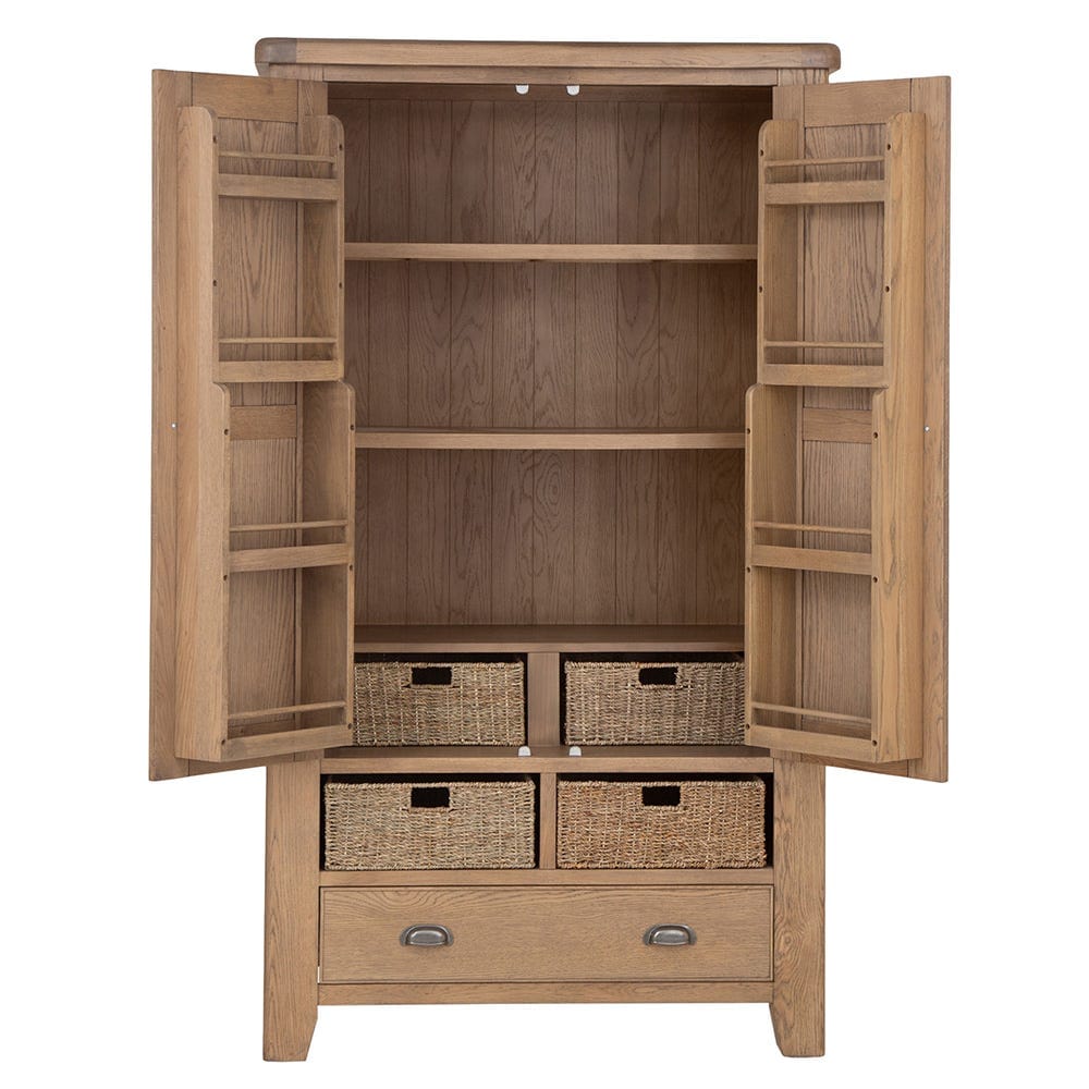 Wessex Smoked Oak Large Larder Unit