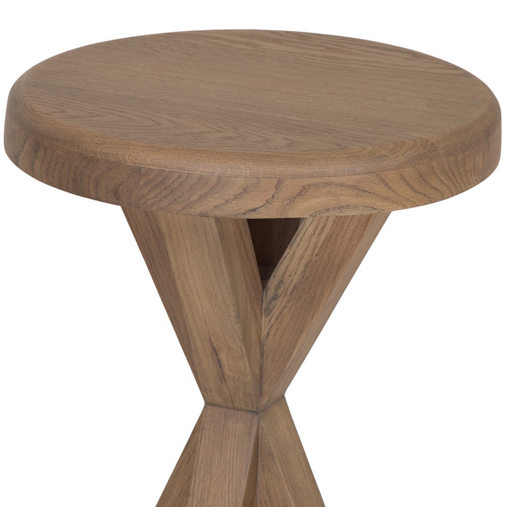 Wessex Smoked Oak Round Side Table