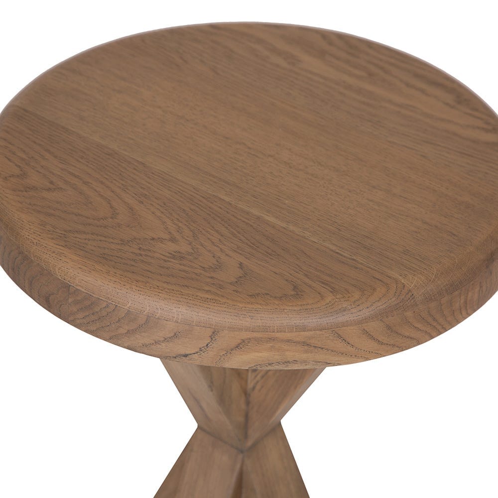 Wessex Smoked Oak Round Side Table
