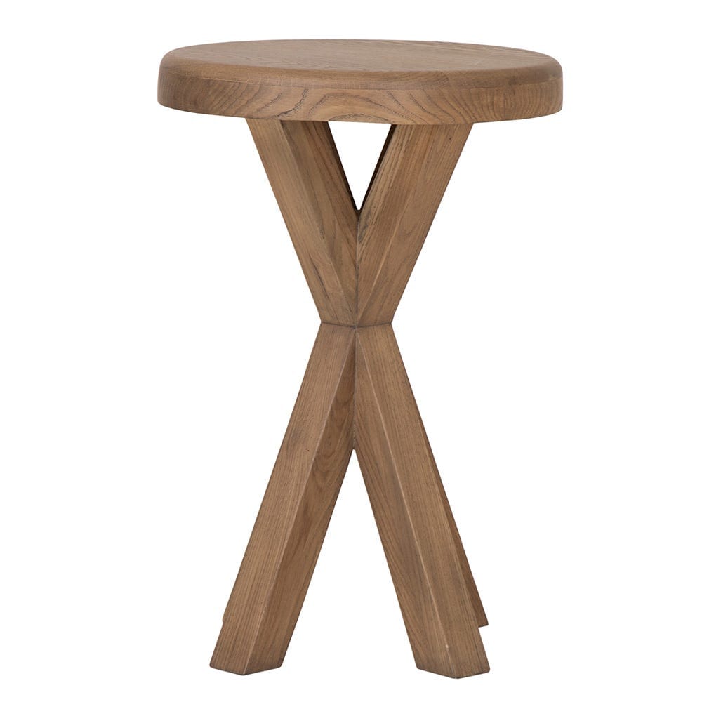 Wessex Smoked Oak Round Side Table