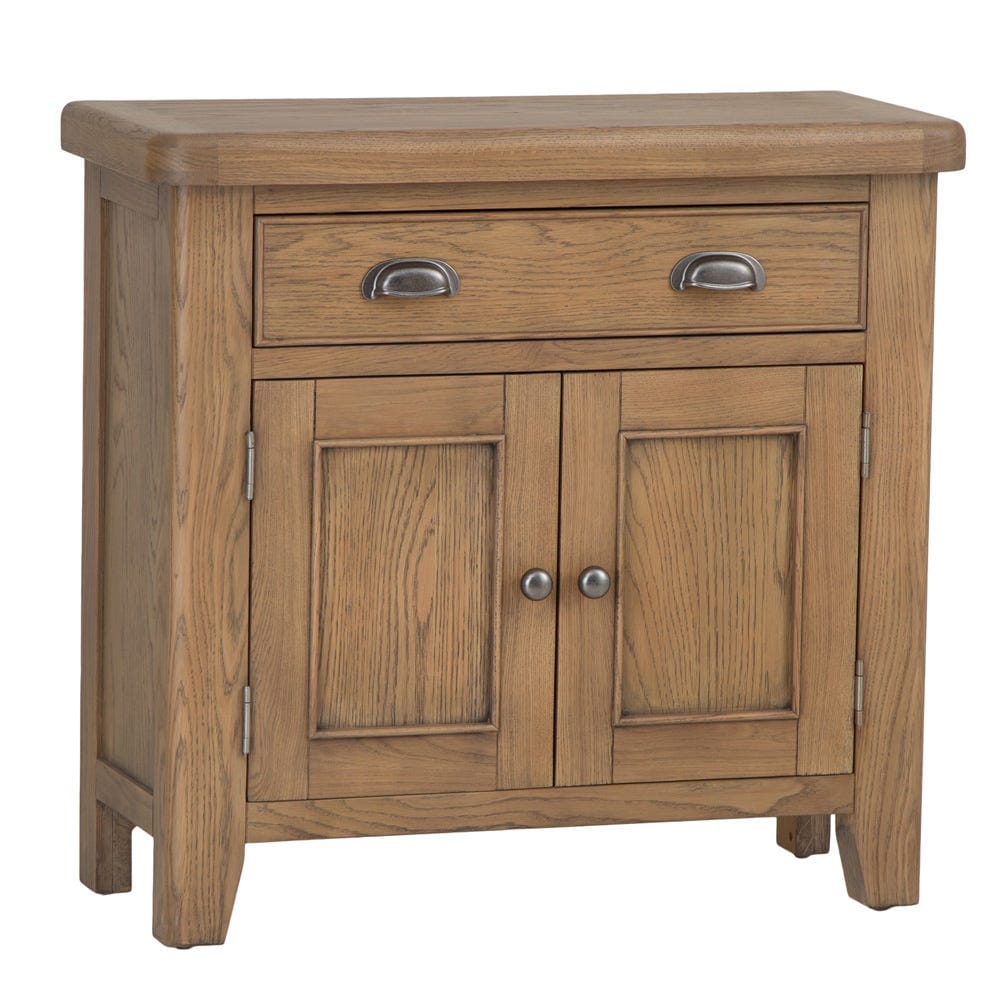 Wessex Smoked Oak Mini 1 Drawer 2 Door Sideboard
