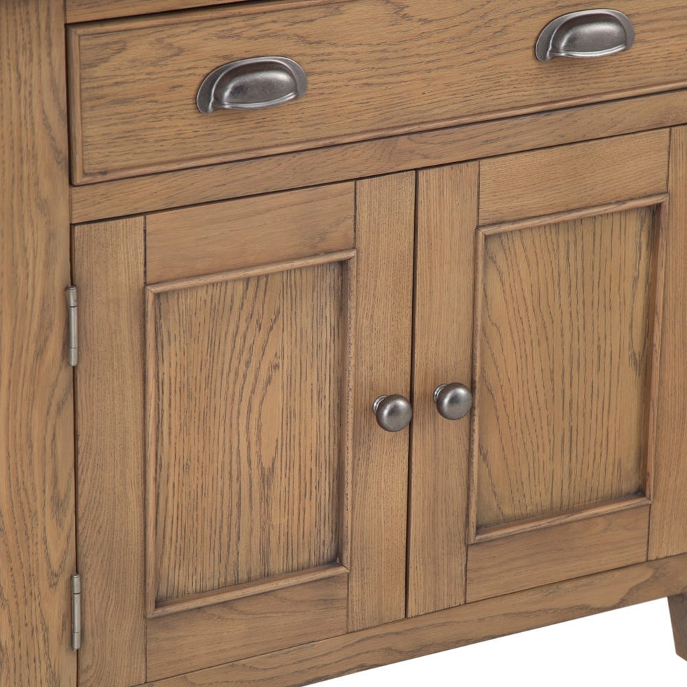 Wessex Smoked Oak Mini 1 Drawer 2 Door Sideboard