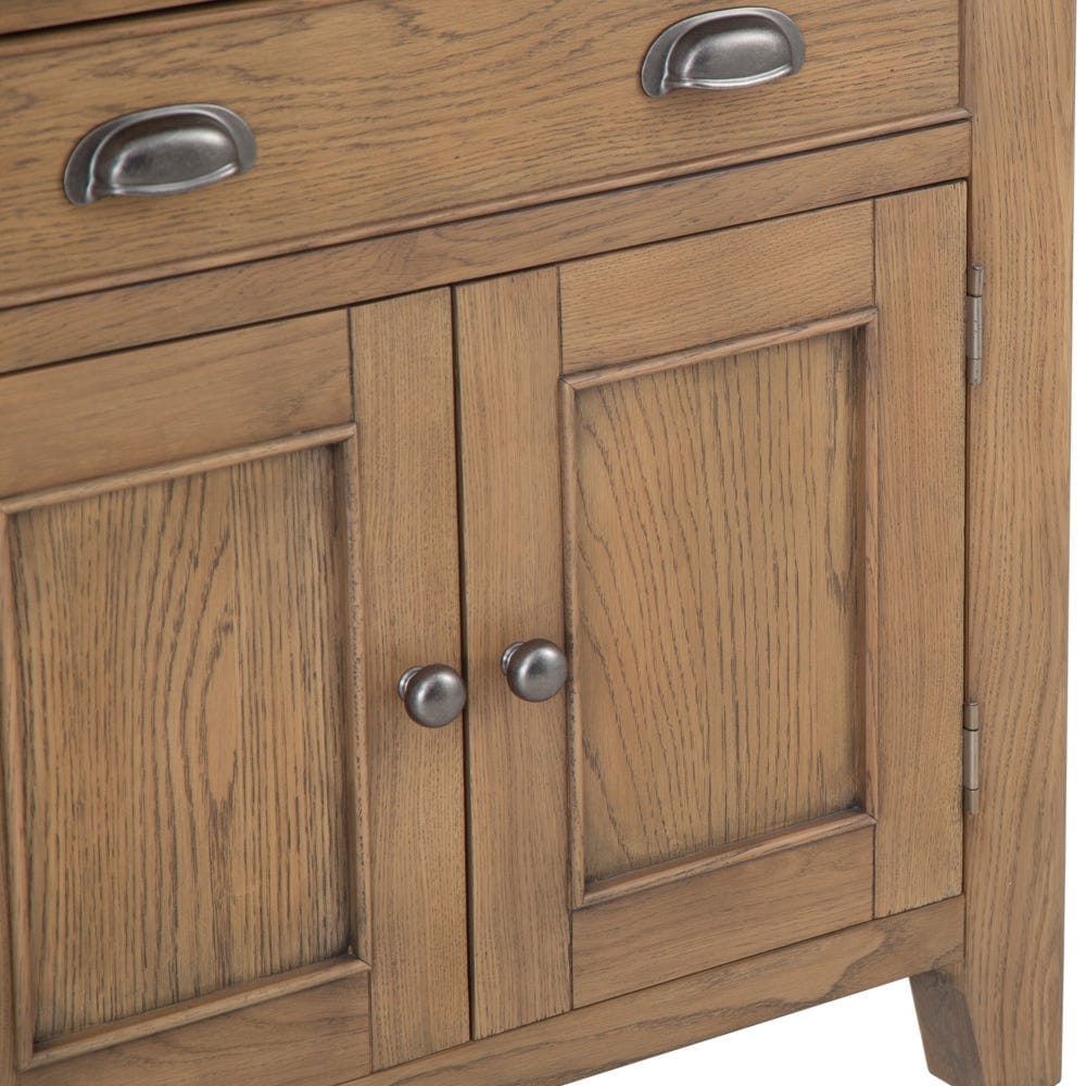 Wessex Smoked Oak Mini 1 Drawer 2 Door Sideboard