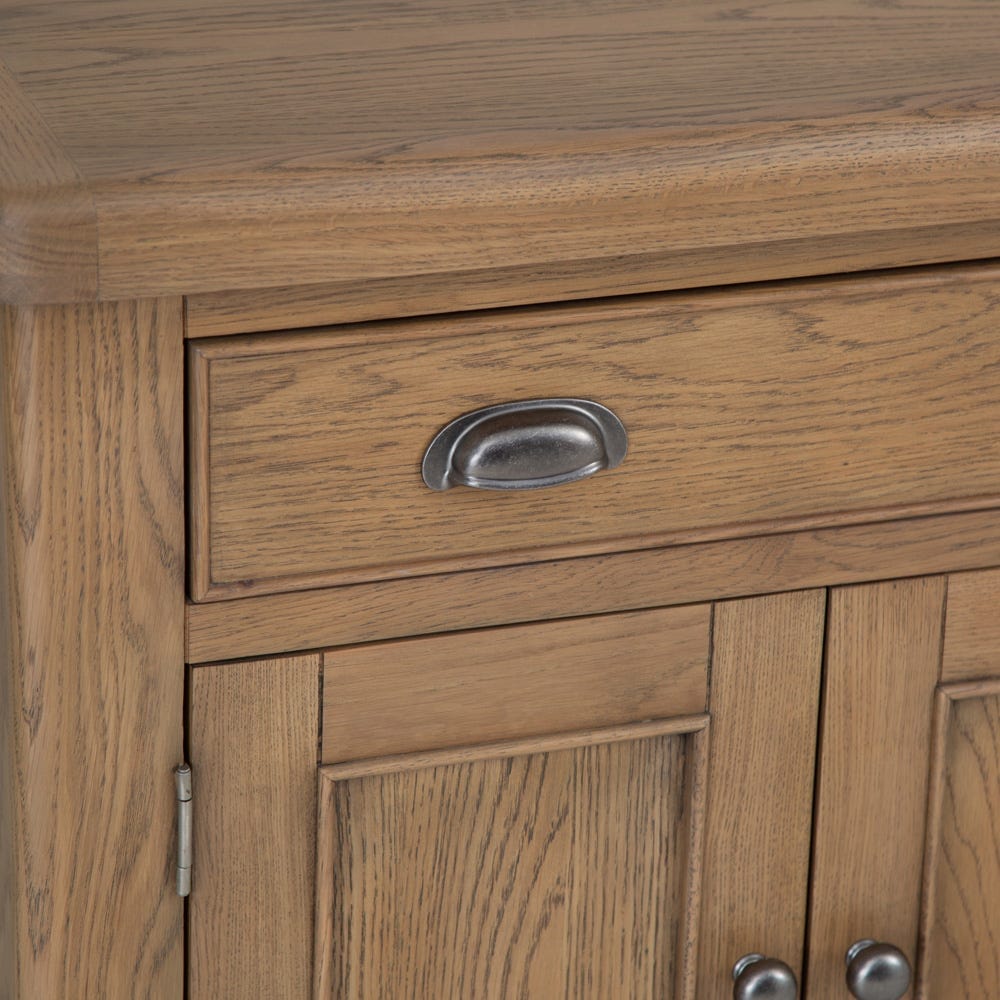 Wessex Smoked Oak Mini 1 Drawer 2 Door Sideboard