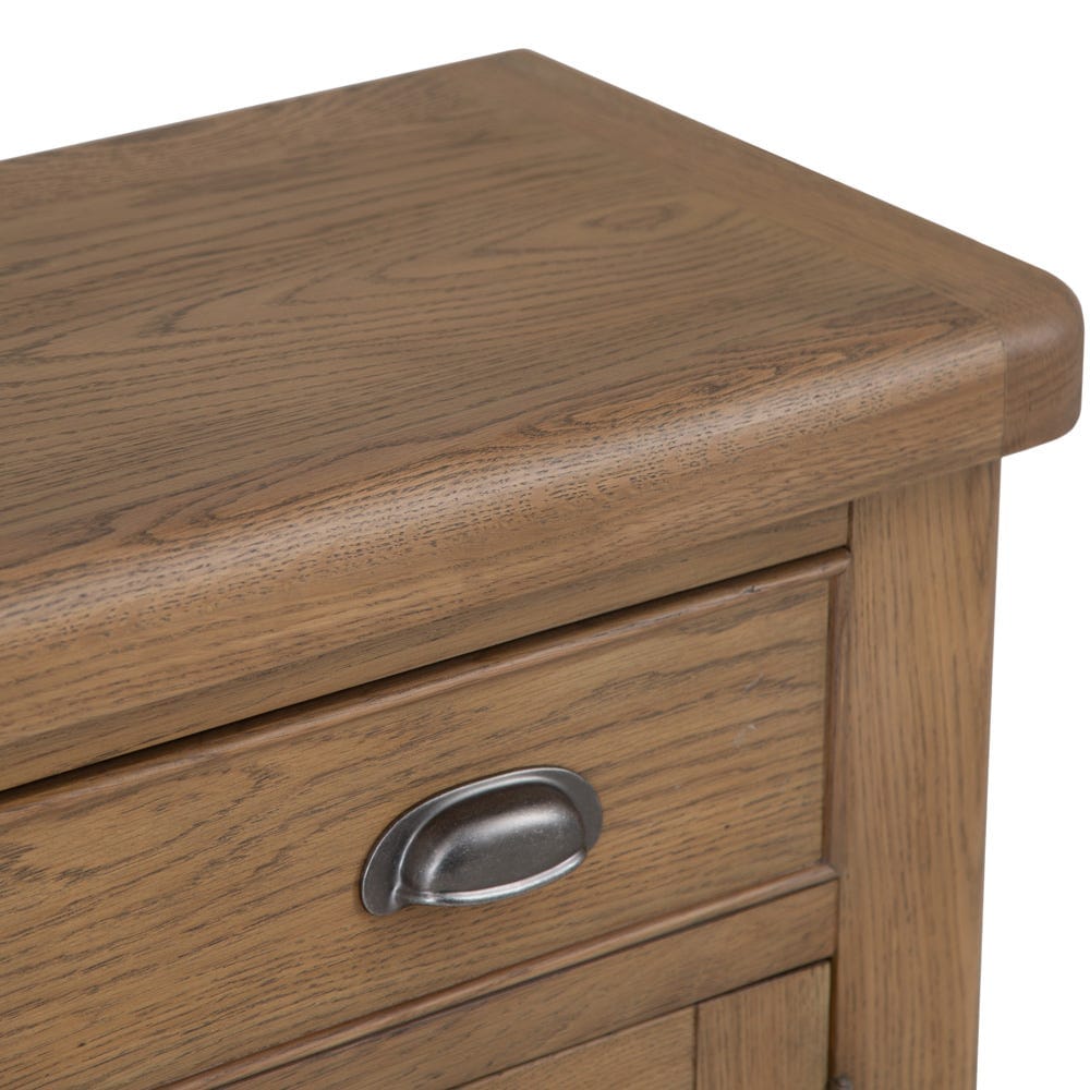 Wessex Smoked Oak Mini 1 Drawer 2 Door Sideboard