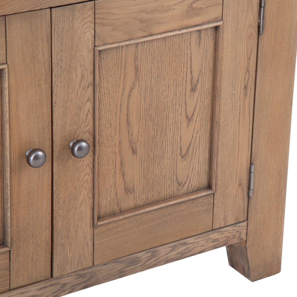 Wessex Smoked Oak Small 2 Drawer 2 Door Sideboard