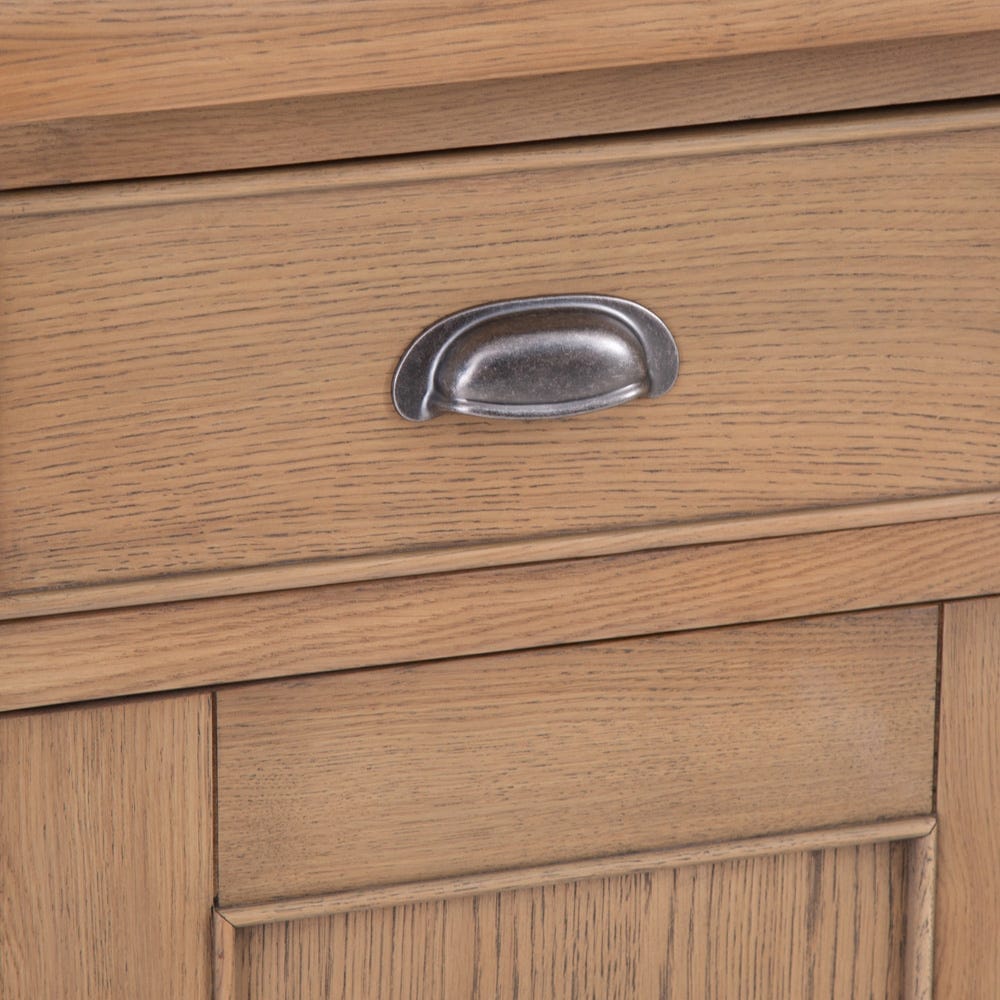 Wessex Smoked Oak Small 2 Drawer 2 Door Sideboard