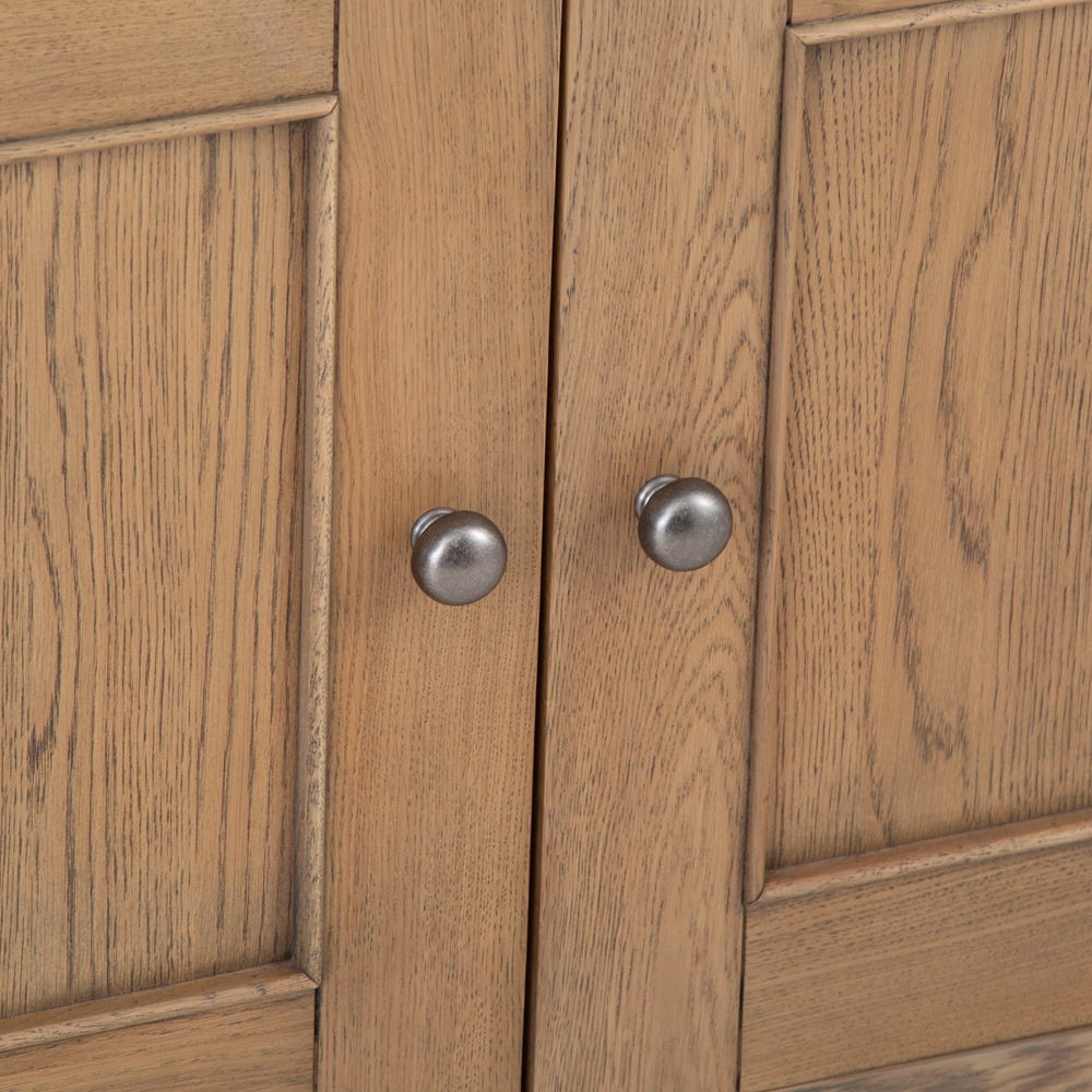 Wessex Smoked Oak Small 2 Drawer 2 Door Sideboard