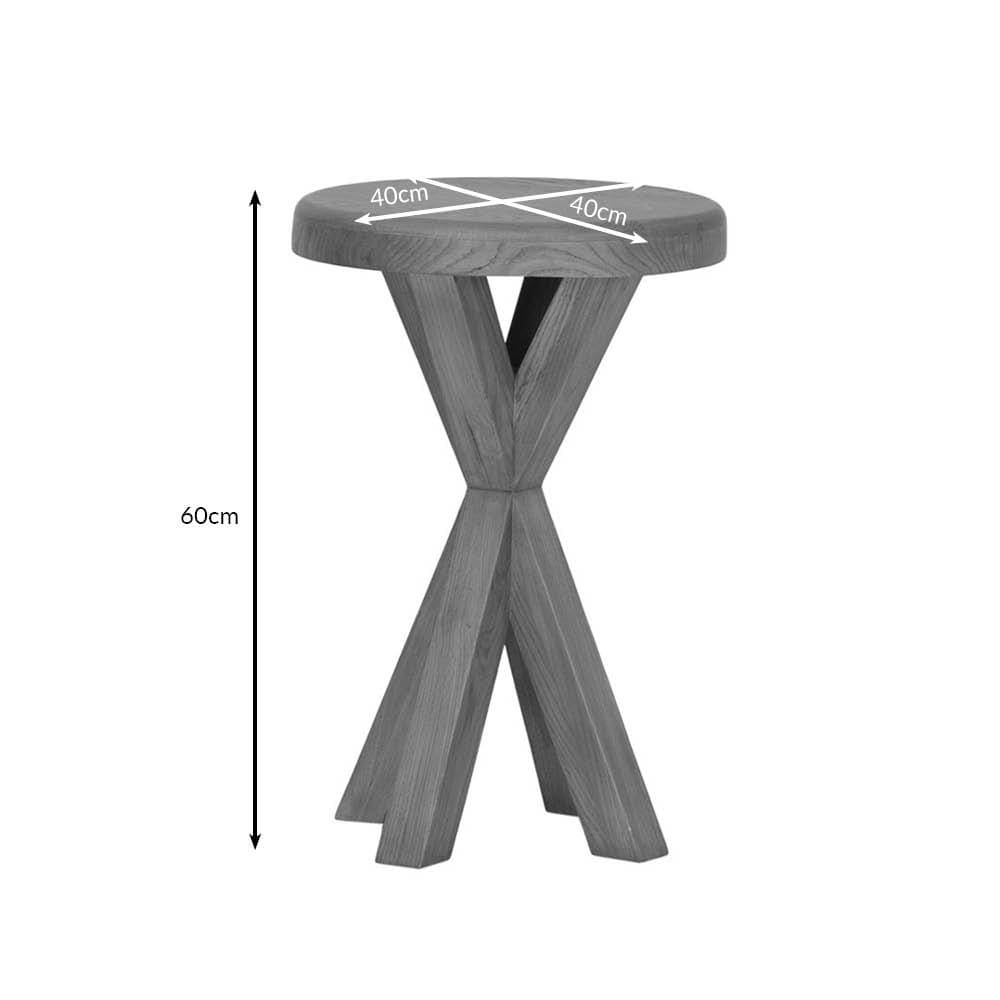 Wessex Smoked Oak Round Side Table