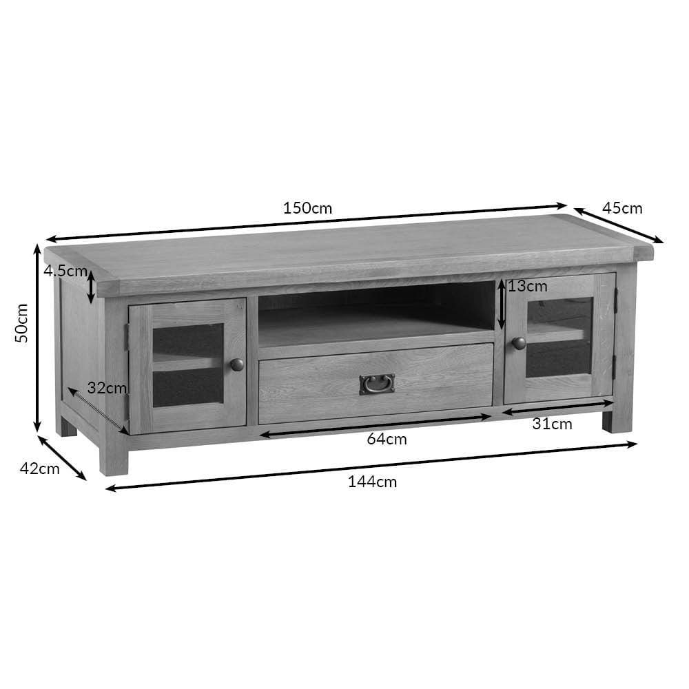 Winchester Oak Large TV Unit