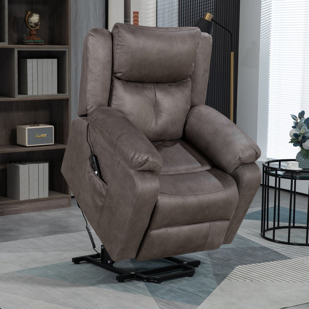 Lucca Steel Dual Motor Lift & Tilt Armchair - The Furniture Warehouse