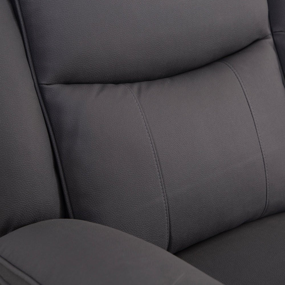 Milan Mocha Power Recliner 3 Seater Sofa - The Furniture Warehouse